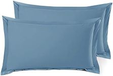 Nestl Bedding Soft Pillow Shams Set of 2 - Double Brushed Microfiber Hypoallergenic Pillow Covers - Hotel Style Premium Bed Pillow Cases, King - Blue Heaven