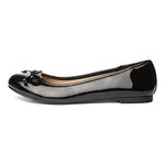 Lilley Gerri Womens Black Patent Ballerina - Size 6 UK - Black