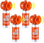ElectricWise 4 Pack Air Horn 1.4oz, 122dB Loud Air Horns for Safety, Heard Up to 1/2 Mile Away, Small Boat Marine Horn Can, Meet US Coast Guard, Emergency Use for Marine Boating
