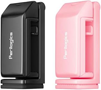 Perilogics Airplane Phone Holder Mount Universal in Flight Hands Free Viewing with Multi-Directional Dual 360 Degree Rotation (Black/Pink)
