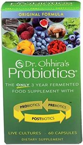 Dr. Ohhira’s Probiotics Original Formula with 3 Year Fermented Prebiotics, Live Active Probiotics and The only Product with Postbiotic Metabolites, 60 Capsules