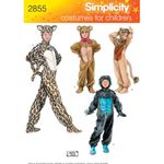 Simplicity Sewing Pattern U02855A Child, Boy & Girl Costumes, Paper, White, A (XS,S,M,L)