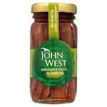 John West Anchovy Fillets in Olive Oil (100g) - Pack of 2