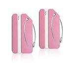 Aluminum Luggage Tag for Luggage Baggage Travel Identifier by Ovener (Pink 2 Pcs)