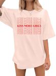 Lesbian Pride Shirt Women Kiss More