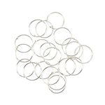 Pack of 20 VERY SMALL & EXTRA THIN 925 Sterling Silver Nose Rings size 8mm gauge 0.5mm