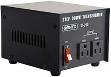 Giantz Step Down Transformer 240v to 110v, 200W Voltage Converter Stepdown Transformers AU-US Home Indoor Power Accessories, Pure Sine Output Ultra-portable Lightweight with Socket Black