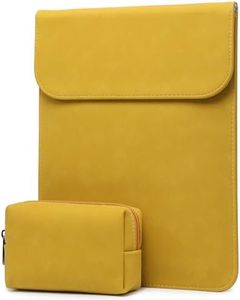 HYZUO 13 Pulgadas Funda para Ordenador Portátil Maletín de Bolsa para MacBook Air 13 M3 M2 M1 2018-2024, MacBook Pro 13 M2 M1 2016-2024, iPad Pro 13 M4, iPad Air 13 M2, Surface Pro,Amarillo Oliva