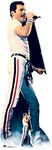 Star Cutouts Ltd CS700 Lifesize Cardboard Figure of Freddie Mercury 1982 Colour with Free Desktop Standup Standee Perfect for Fans, Parties, Collectors and Events, Solid, Multicolour