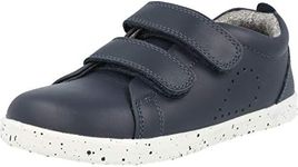 Bobux Step Up Grass Court Trainer_First Steps - Babies Leather Sneakers (Navy, UK Footwear Size System, Infant, Numeric, Medium, 3)