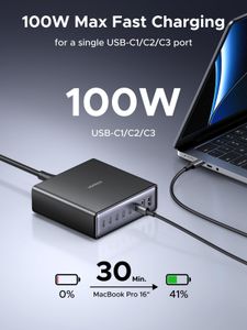 UGREEN 200W 8-Port USB C GaN Fast Charging Station – PD 100W, PPS, Laptop & Phone Compatible