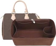 Lckaey Purse Inserts for Speedy 30 Organizer Insert, for monogram bag, HandBag protective insert​Tote Bag and hand bag protector, organizer insert 1083Coffee-L