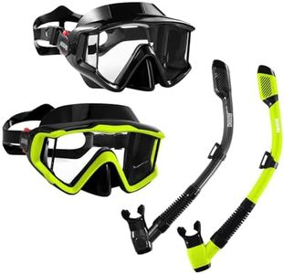 Aegend Snorkeling Gear for Adults Youth Kids, Snorkel Mask with Top Dry Valve - Panoramic View Anti-Leak and Anti-Fog with Mesh Bag for Snorkeling, Scuba Diving, Freediving & Swimming