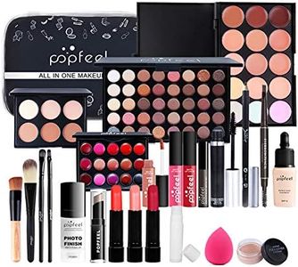 Set di Trucchi, FantasyDay Kit di Bellezza Cosmetici Kit per Occhi, Viso e Labbra - Xmas Makeup Gift Set con Correttore, Rossetti, Lucidalabbra, Palette Ombretti, Mascara, Trousse, Fard