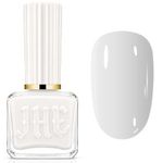 White Nail Polish - Pure White Nail Varnish, Classic Glossy White Nail Paint, Quick Dry Air Dry No UV Needed, Chip Resistant Long Lasting Polish for French Manicure DIY Nail Art
