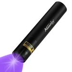 Alonefire SV10 Professional 365nm UV Torch 5W USB Rechargeable Ultraviolet Light Blacklight Flashlight Black Light Pet Urine Detector for Resin Curing, Mineral, Dry Stain with Built-in Battery