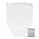 Bio Bidet Slim Two Smart Toilet Seat in Elongated White with Stainless Steel Self-Cleaning Nozzle, Nightlight, Turbo Wash, Oscillating and Fusion Warm Water Technology with Wireless Remote