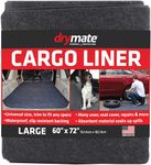 Drymate Cargo Liner Mat (58” x 72”), Seat Cover/Trunk Liner - Absorbent/Waterproof/Machine Washable - Protects Vehicle Interior, for SUVs, Trucks, Vans, Cars, and Dogs (Made in The USA), Charcoal