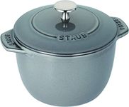 staub La Cocotte de GOHAN 40509-703 La Cocotte de Gohan Gray M 6.3 inches (16 cm) Rice Pot, 2 Pieces, Paint, Cast Iron Pot, Induction Compatible, Rice Cooker