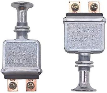 2 Pcs Heavy Duty Push-Pull Switch On/Off 75 AMP 6-28V D.C.