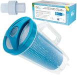 U.S. Pool Supply Professional in-line Pool Leaf Canister with Large Plastic Mesh Basket & Mesh Bag - Fits 1-1/2” Swimming Pool Cleaner Vacuum Hose Sections - Skims Leaves, Prevents Filter Clogging
