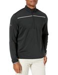 Callaway Men's Weather Series ¼ Zip Mock Neck Pullover for Men, Extended Sizes, Men’s Performance Apparel Black