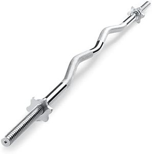 Impex Marcy Weight Lifting Curl Bar, Chrome, One Size, TCB48R
