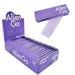 yacool 1 1/4 Size Rolling Papers, Classic 25 Pack Purple Smoking Papers, 78mm Premium Full Box Cigarette Papers, Slow Burn & Natural Arabic Gum Tobacco Tools