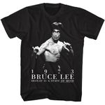 Bruce Lee Martial Artist Defeat is A State of Mind Mens Short Sleeve T Shirt Vintage Style Graphic Tees, Black, XX-Large