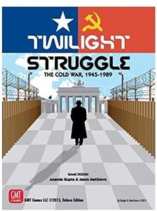 GMT Games, Twilight Struggle the Cold War 1945-1989 Deluxe Edition, Board Game, Ages 14+, 2 Players, 30+ Minutes Playing time
