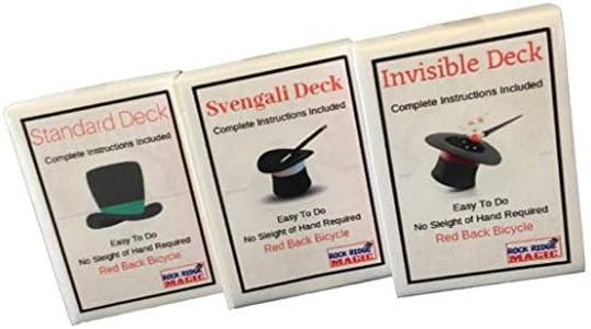 Magic Masters Combo: Invisible, Svengali and a Standard Deck Deception Trick Kit Red Back