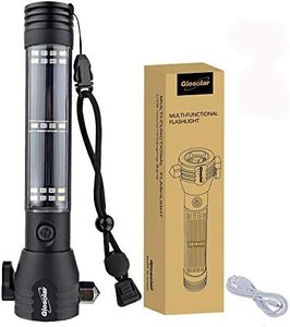 lampe de poche led ultra puissante USB rechargeable à énergie solaire lampe torche extérieur étanche multifonction flashlight pour le Camping avec câble de charge USB