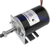 CHANCS 12V 3500RPM Permanent Magnet DC Motor 30W CW/CCW Reversible Electric Gear Motor DC Adjustable-Speed Motor with Mounting Bracke Fixed Seat Holder