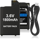 BSSING PSP Battery, 2Pcs 3.6v 1800m