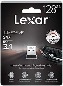 Cle usb - Clef usb - Clé usb (3.1) 128 go - Gamme Jump Drive S47 - Conception Extra-Plate Plug-and-Stay - Lexar