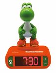 Lexibook Nintendo Super Mario Sound Effects-Boys Alarm Clock with Snooze-Orange/Green, One Size