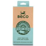 Beco Strong & Large Poop Bags - 120 Bags (8 Rolls of 15) - Mint Scented - Dispenser Compatible Dog Poo Bags