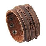 GelConnie Brown Leather Cuff Bracel