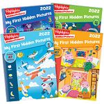 Highlights for Children My First Hidden Pictures 2022 Activity Books for Kids Ages 3-6, 4-Book Set of Travel-Friendly Screen Free Seek and Find Fun with Stickers