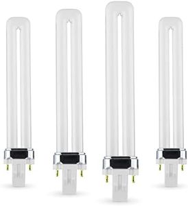 Circle 4-Pack 13W U-Shaped Twin Tube CFL Bulbs, Replaces Philips & Sylvania GX23 Base, Compact Fluorescent