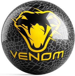 On The Ball Bowling Motiv Venom Spare Bowling Ball Black/Gold - UNDRILLED - Made of Polyester (15)