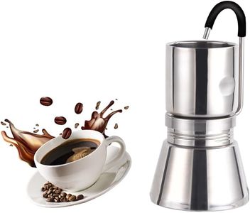 Coffee Pot, Solohike Camping Stovetop Stainless Steel Coffee Maker Coffee Extractor, 2-Cup Stovetop Espresso Maker