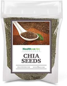 Healthworks Chia Seeds Raw (96 Ounce / 6 Pounds) | Premium & All-Natural | Contains Omega 3, Fiber & Protein | Great with Shakes, Smoothies & Oatmeal | Packaging May Vary