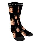 Byxhuc Custom Socks Personalized Socks with Picture Unisex Socks for Women, Men, Girls, Boys, Customized Socks Gifts…, A3-pure Color and Custom Text 1, Medium