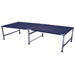 Folding Bed Heavy Stainless Steel Single Sleeping Bed for Home, Camping, Picnic,Outdoor Portable Cot Camp Bed Guest Bed Folding (Blue)
