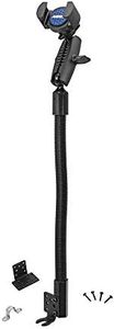 ARKON Mounts RoadVise Heavy-Duty Seat Rail or Floor Phone Mount | Durable Phone Holder | Flexible 18" Arm | 3.75" Shaft for Fine Tuning | Compatible with iPhone, Samsung, Google, & More | RVRM8825AL