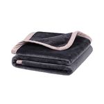 PiccoCasa Pet Dog Blanket Fluffy Fleece Soft and Warm Puppy Bed Blanket Throw Washable Cover Blanket Slate Grey 60cm x 80cm