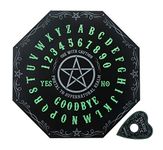 Artisan Owl Glow in The Dark Pentagram Mystical Spirit Talking Board with Planchette