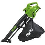 Draper 94794 230V Garden Mulcher, 3000W Blowers and Vacuums (Electric), Green and Black, One Size