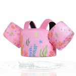 Gogokids Toddler Swimming Float Vest, Arm Bands Kids Swim Vest with Shoulder Harness Baby Floats Swimming Training Jacket for 1-6 Years / 11-30 kg Boys Girls Perfect for Pool, Learn to Swim and Beach